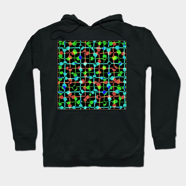 Noughts and Crosses Abstract Hoodie by PhotoArtLJR